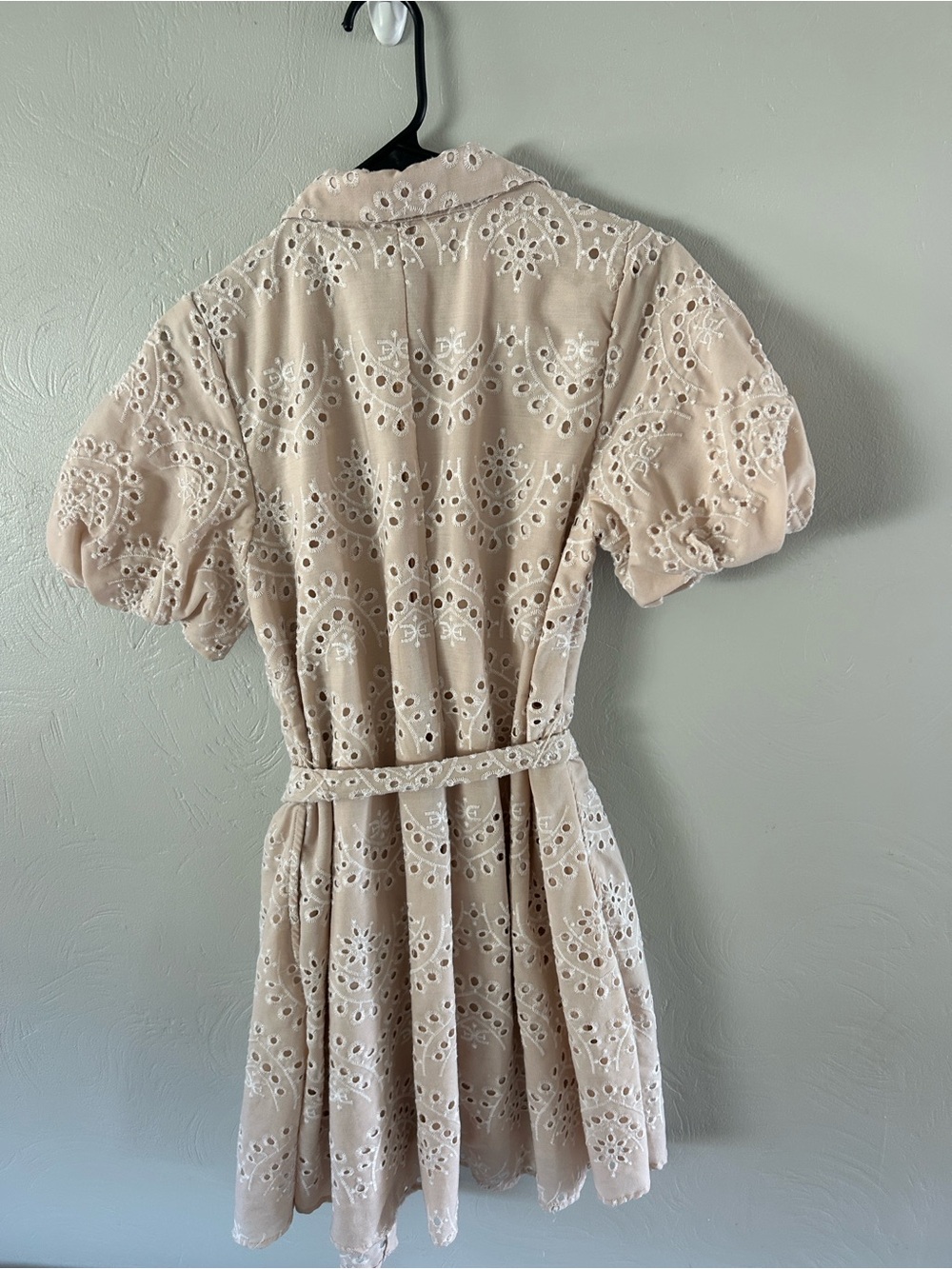 Sam Edelman Mini Puff Sleeve Eyelet Dress - Picture 4 of 6